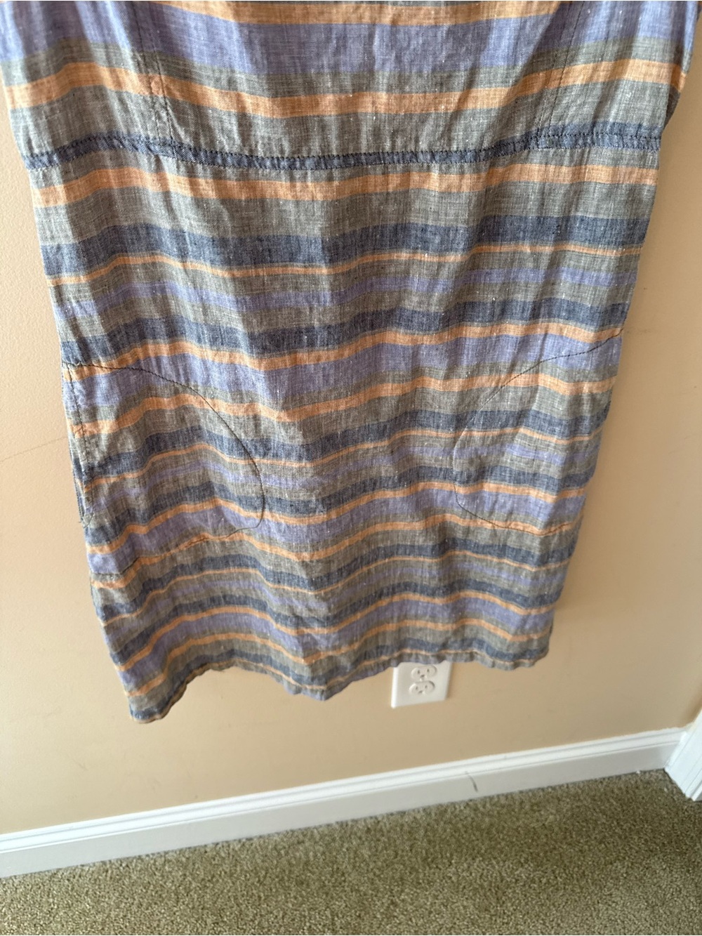 Toad&Co Striped Linen Linette Dress size M - Picture 4 of 6